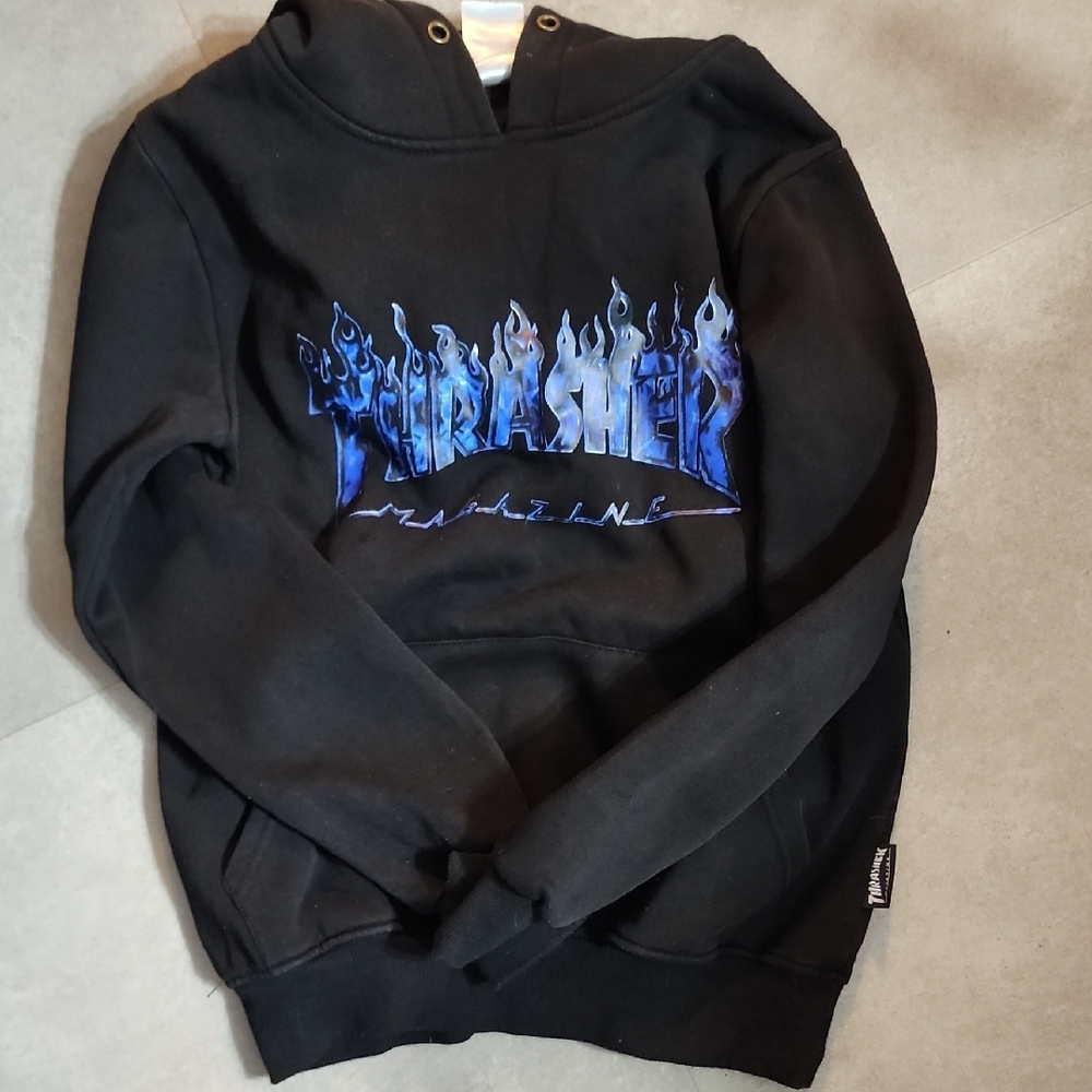 Thrasher Black Hoodie...M